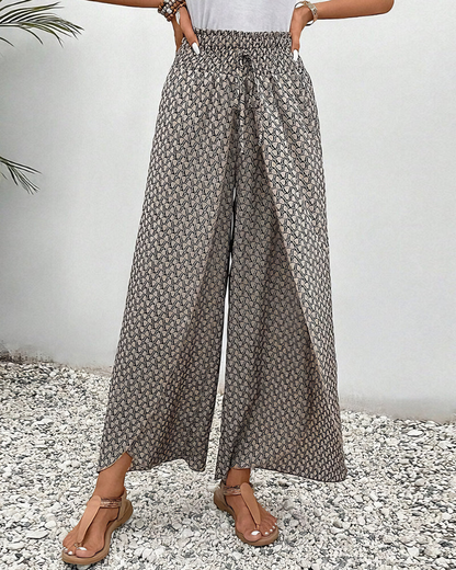 Helene – Printed Wide-Leg Pants