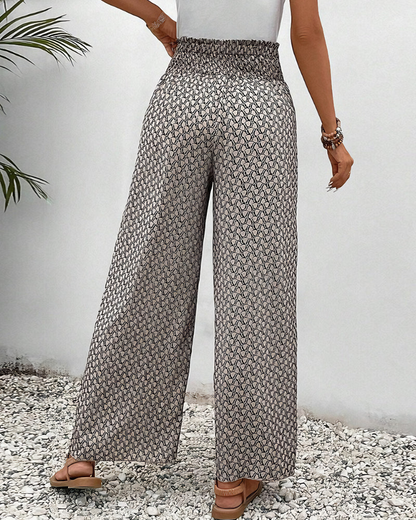 Helene – Printed Wide-Leg Pants