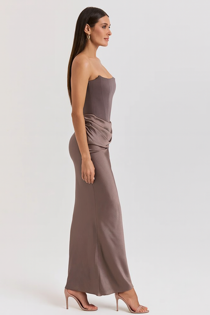 Luna – Strapless Elegant Maxi Dress