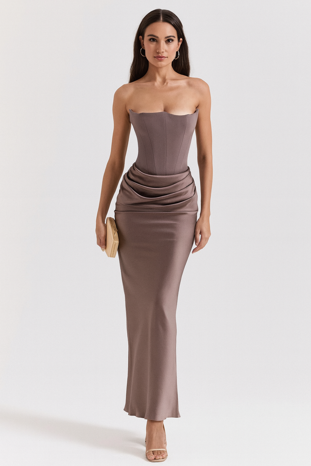 Luna – Strapless Elegant Maxi Dress