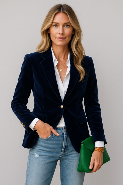 Reese – Classy Velvet Blazer