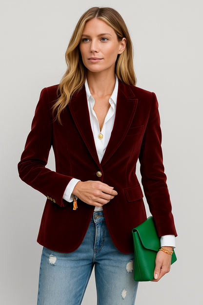 Reese – Classy Velvet Blazer