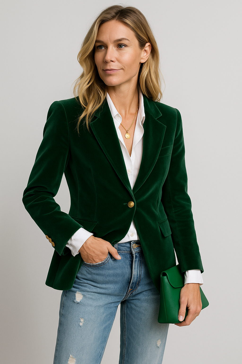 Reese – Classy Velvet Blazer