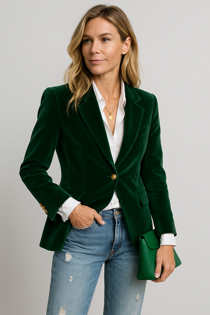 Reese – Classy Velvet Blazer
