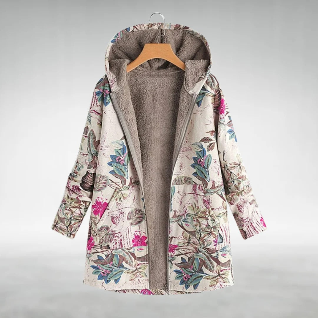 Esme – Floral Fleece Jacket