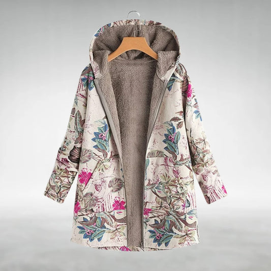 Esme – Floral Fleece Jacket