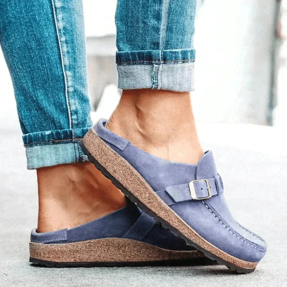 Mina – Casual Leather Clogs