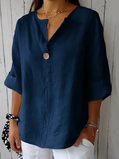 Adelaide – Casual V-Neck Blouse