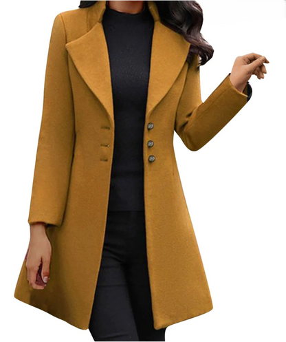 Julia – Long Sleeved Italian Coat