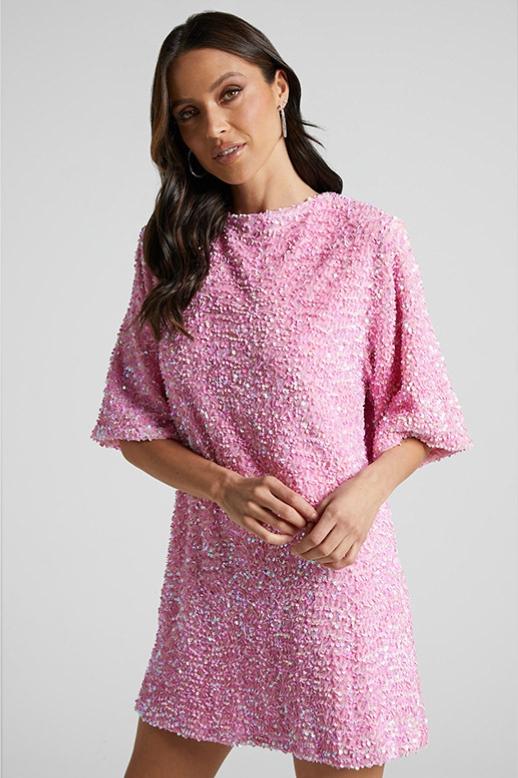 Lilly – Backless Sequin Mini Dress