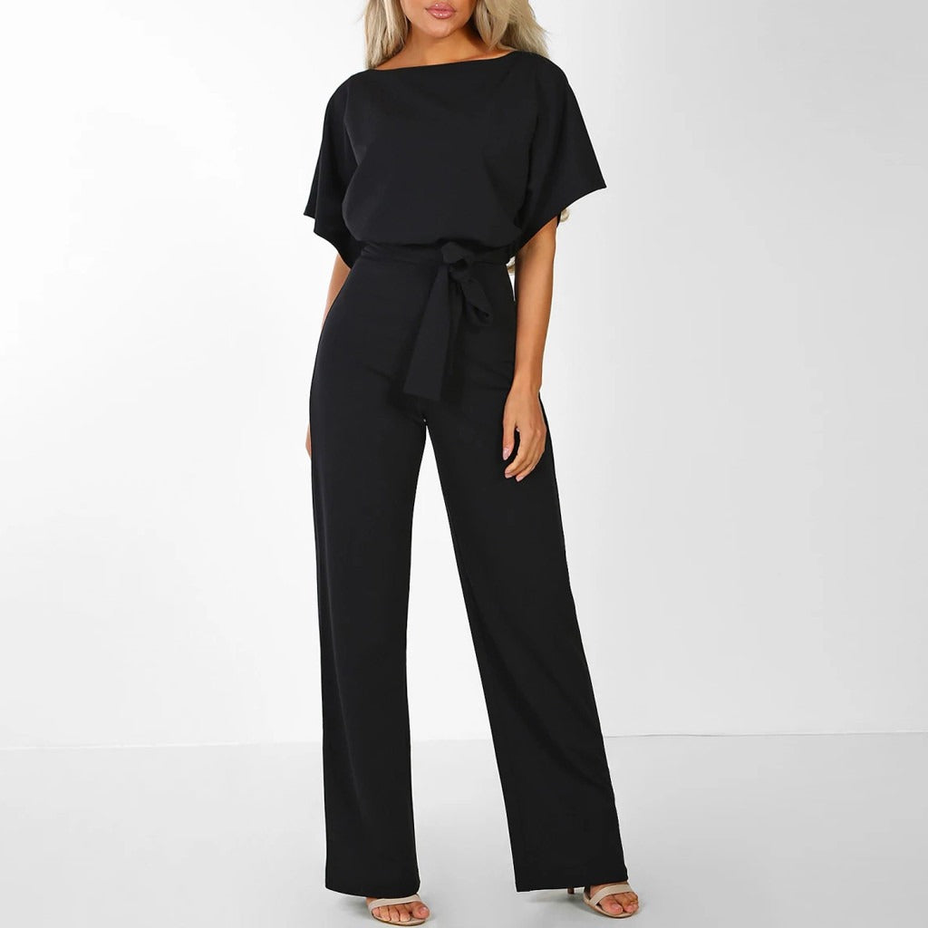 Michelle – Stylish Belted Jumpsuit