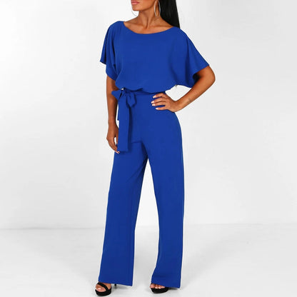 Michelle – Stylish Belted Jumpsuit