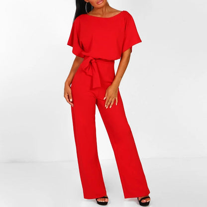 Michelle – Stylish Belted Jumpsuit