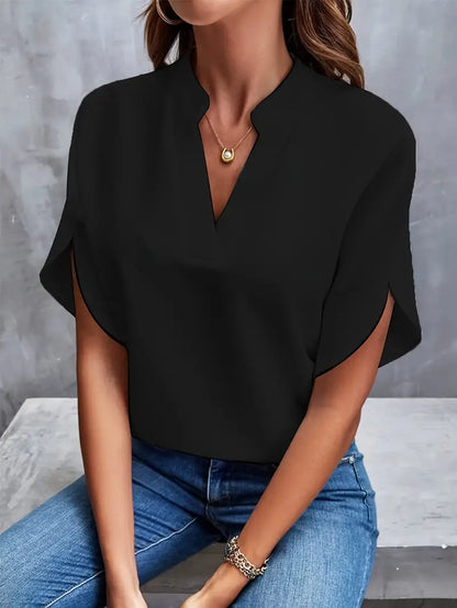Mayra – Elegant V-Neck Blouse