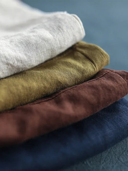 Skylar –  Casual Linen Long Sleeve Blouse