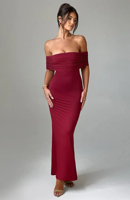 Sage – Elegant Backless Maxi Dress
