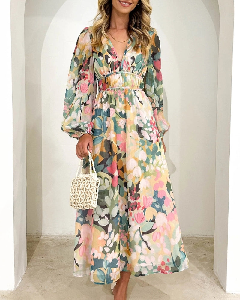 Tess – Elegant Floral Maxi Dress