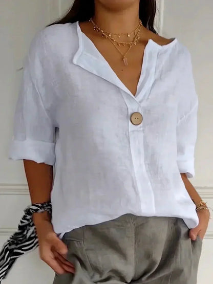 Adelaide – Casual V-Neck Blouse