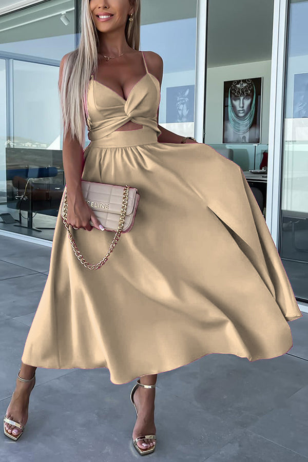 Leona – Elegant Midi Dress