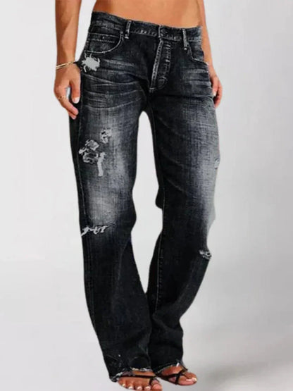 Merida – Low-Rise Wide-Leg Jeans