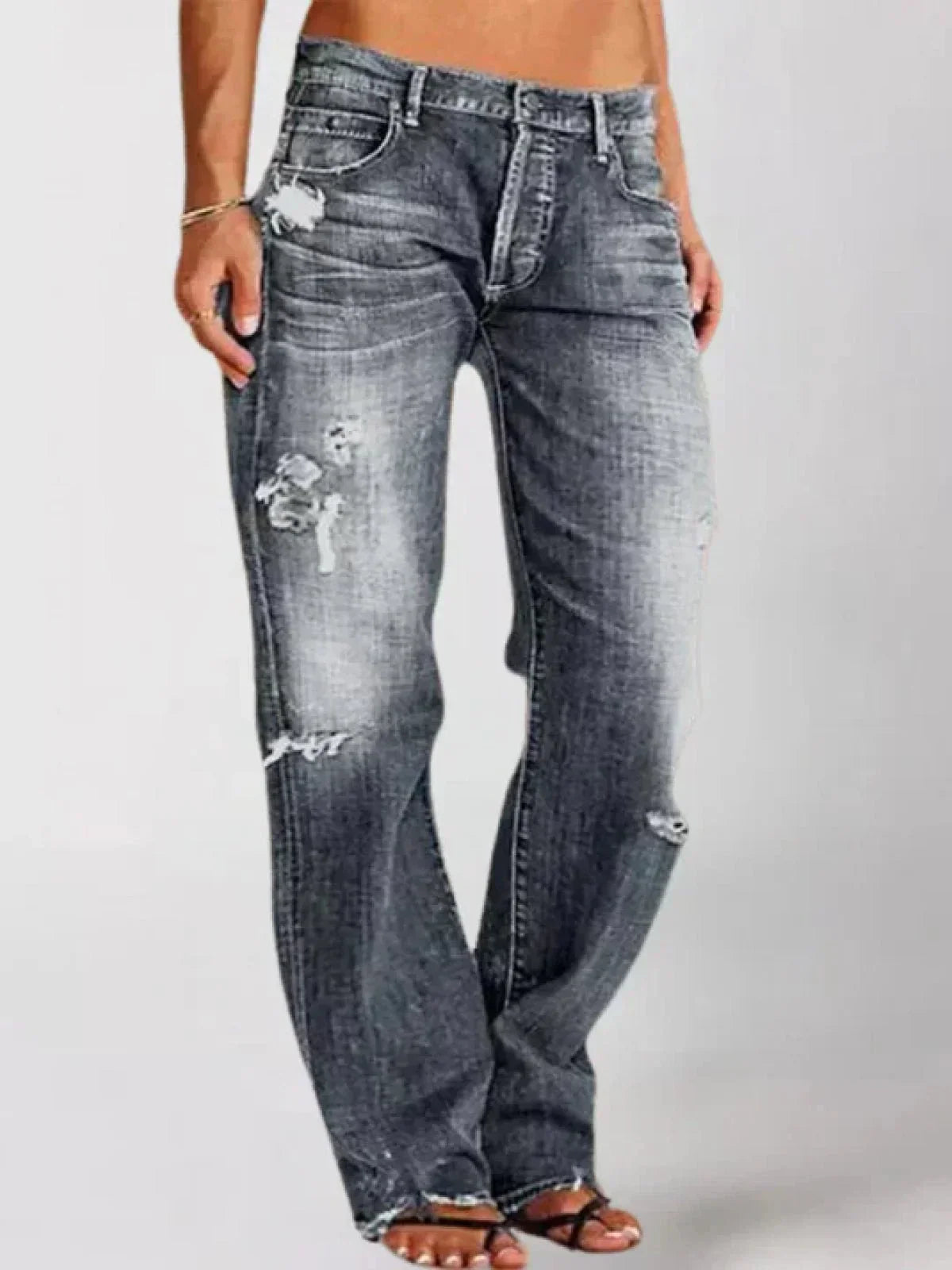 Merida – Low-Rise Wide-Leg Jeans