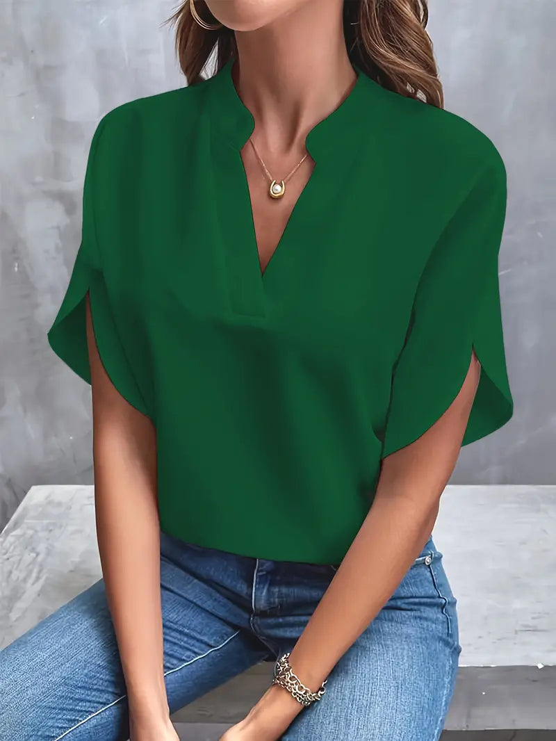 Mayra – Elegant V-Neck Blouse