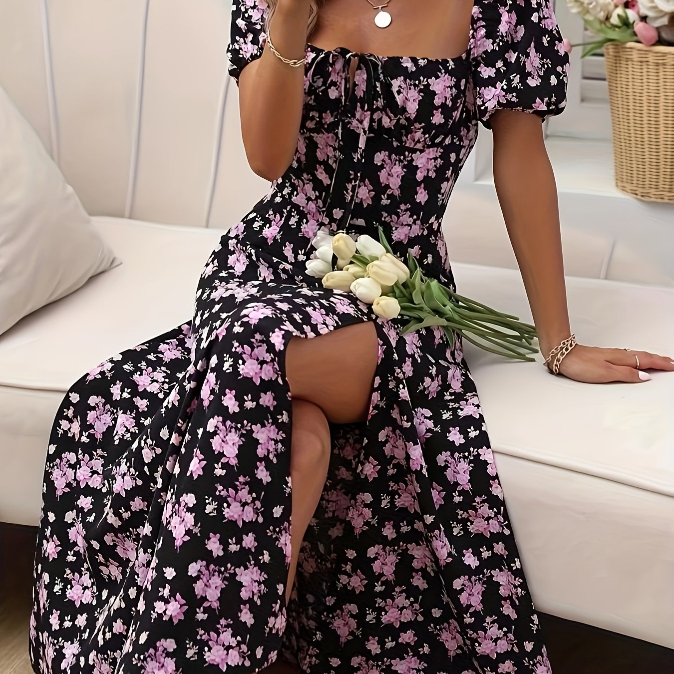 Fela – Floral Midi Dress