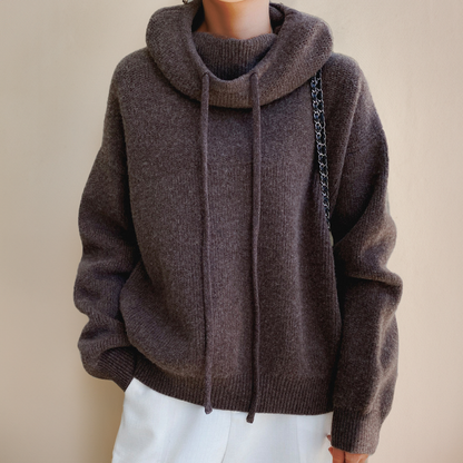 Kaia – Oversized Knit Hoodie