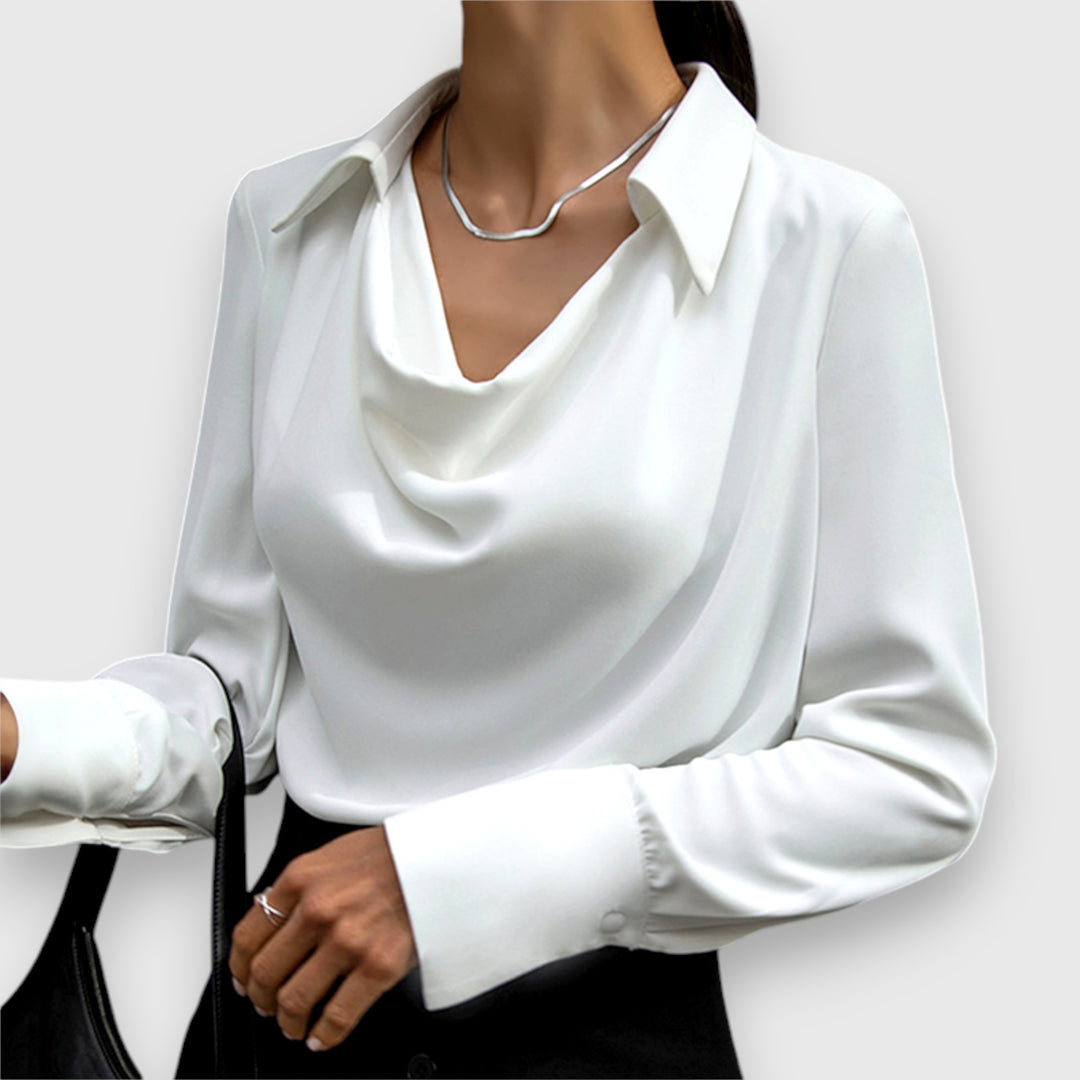 Serena – Elegant Cowl Neck Blouse