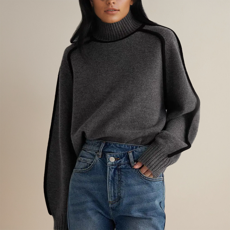 Zelia – Knitted Turtleneck Sweater