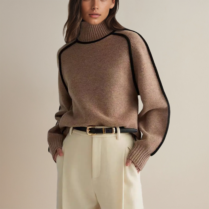 Zelia – Knitted Turtleneck Sweater