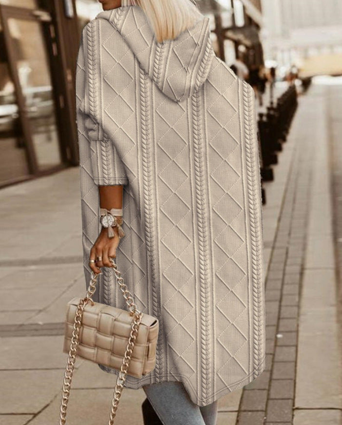 Vivienne – Long Hooded Cardigan