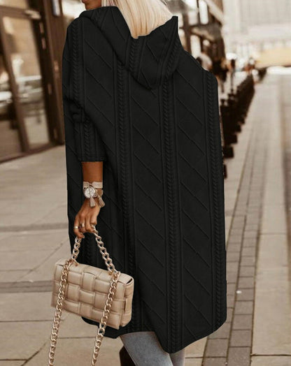 Vivienne – Long Hooded Cardigan