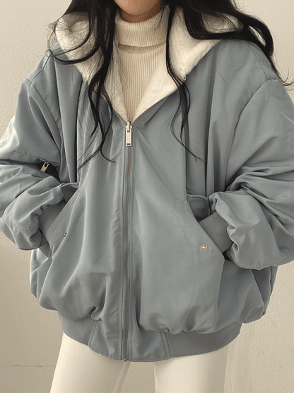 Veda – Stylish Oversized Bomber Jacket