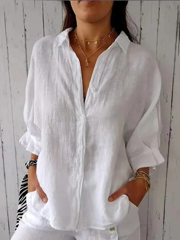 Tessa – Casual Chic Linen Blouse