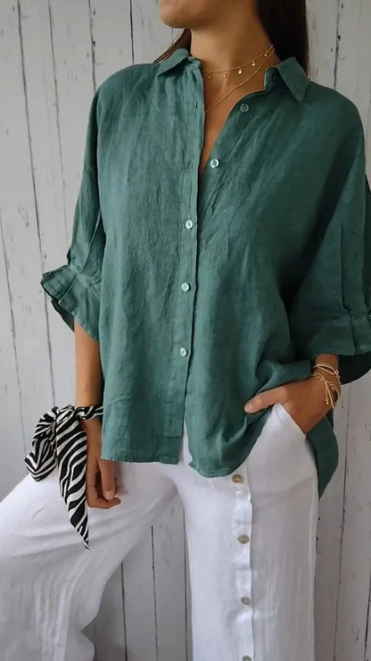 Tessa – Casual Chic Linen Blouse
