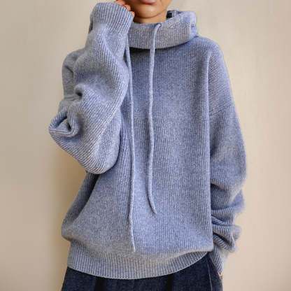 Kaia – Oversized Knit Hoodie