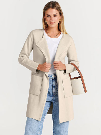 Lyla – Double Breasted Lapel Coat