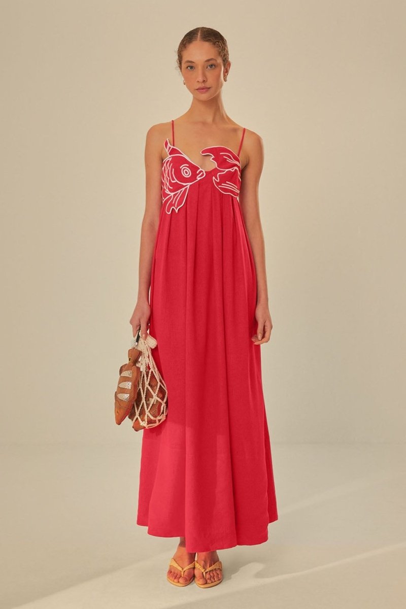 Solace – Embroidered Maxi Dress