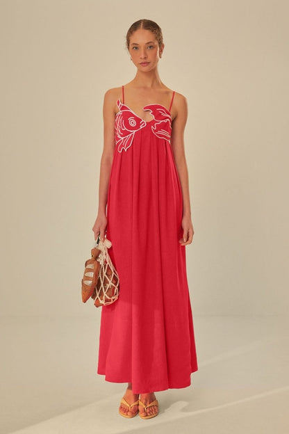 Solace – Embroidered Maxi Dress
