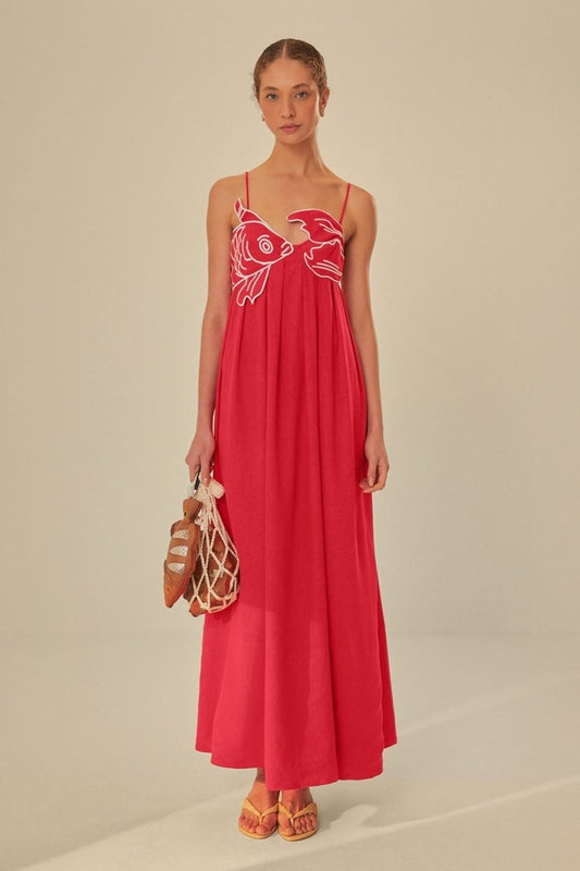 Solace – Embroidered Maxi Dress