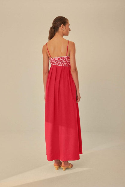 Solace – Embroidered Maxi Dress