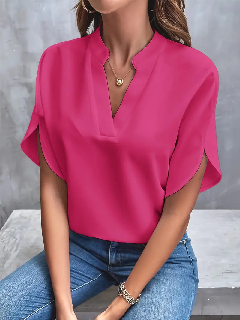 Mayra – Elegant V-Neck Blouse