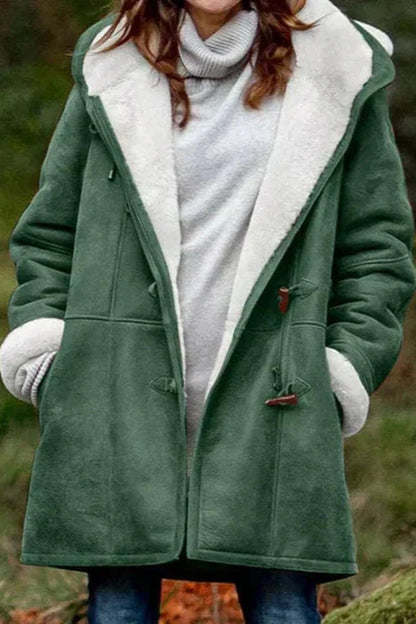 Charlotte - Fleece-Lined Hooded Coat