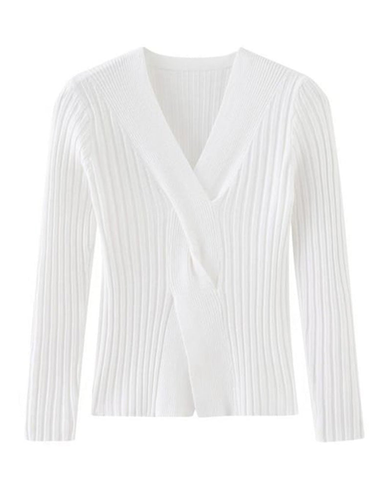 Lucia – Stylish Ribbed Sweater