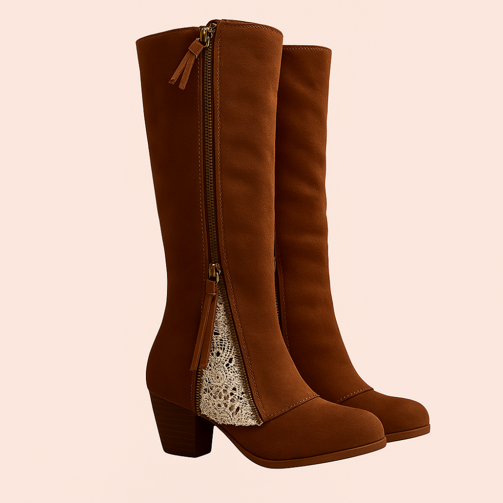 Clarisse – Heeled Leather Boots
