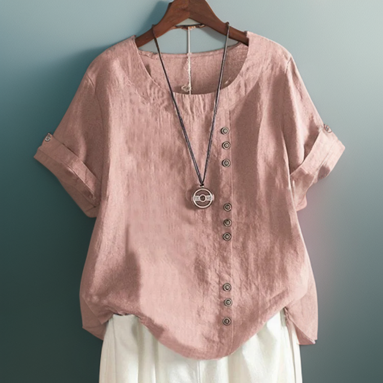 Miranda – Button-Down Linen Top