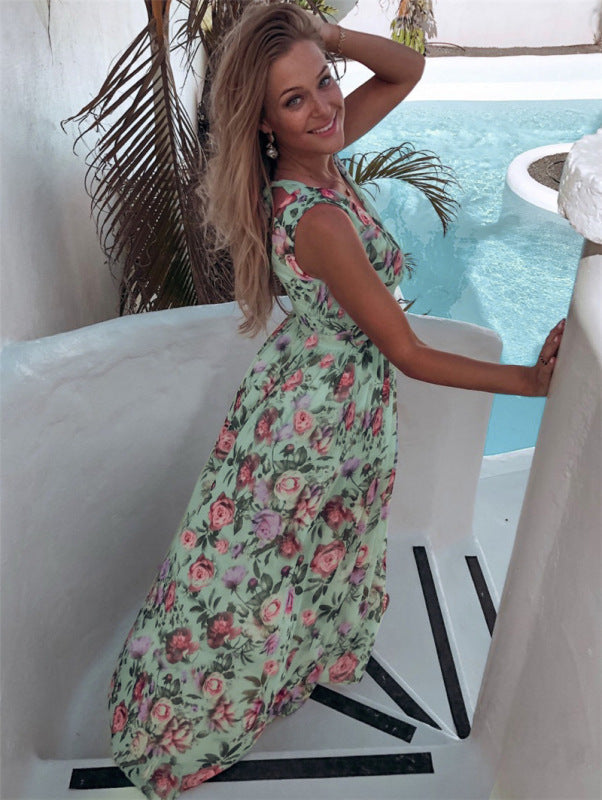 Daisy – Floral Print Maxi Dress