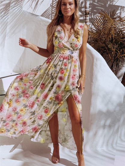 Daisy – Floral Print Maxi Dress