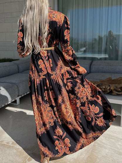 Ophelia – Paisley Print Maxi Dress